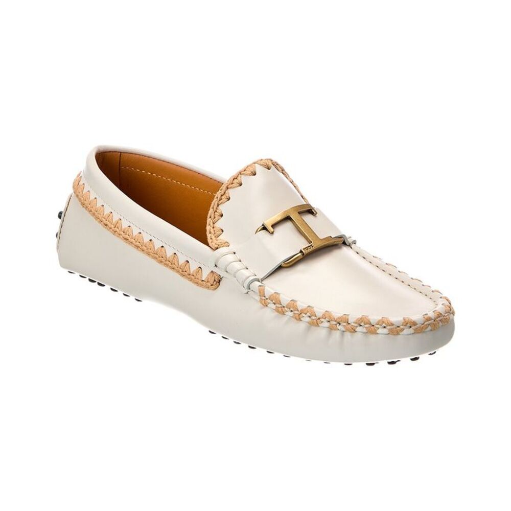 Tod's Timeless Leather Loafer, White
